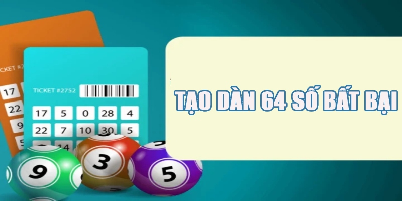 Tạo dàn 64 số bất bại đặt cược quanh năm